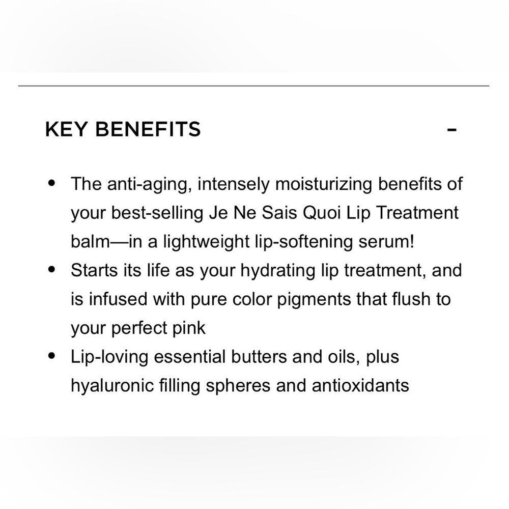 IT Cosmetics Je Ne Sais Quoi Hydrating Awakening Lip Treatment - Love Amour NWT - Picture 3 of 6